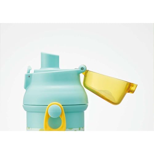 Skater Children's Plastic Water Bottle 480ml One Push Open/Close Antibacterial Child Friendly Lightweight Antibacterial Treatment Made in Japan Gigant