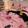 Floral Print Quilt Soft Skin-Friendly Breathable Summer Comforter With Ultrasonic Embossing Summer Machine Washable Bedspread