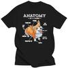 2025 års modell t-shirt Sommar Anatomi av en T-shirt Rolig s Hund Valp Shirtt skjorta för män Unisex ro