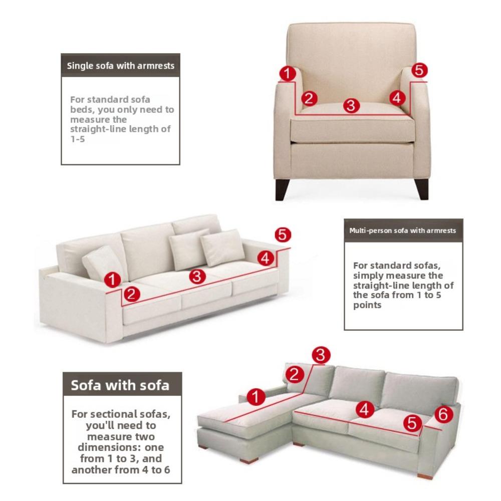 Elastic Sofa Covers Full Set for All Seasons Slipcouch Protector Soft Comfortable Easy To Clean