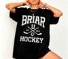 Briar University Hockey T-Shirt Benutzerdefinierte Campus Hockey T-Shirt Off-Campus T-Shirt 2026 Sommer Herren Damen Baumwolle Y2K Übergroßes T-Shirt