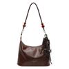 Premium sense niche bag women 2025 popular new national style versatile beaded shoulder bag simple portable underarm bag