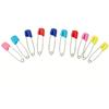 50 Pcs Diaper Pins Stainless Steel Plastic Head Baby Safety Pins Versatile Use for Crafts Laundry Jewelry Making Large