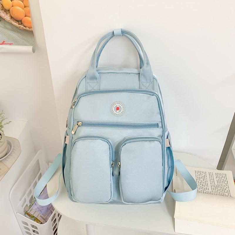 Schoolbag 2025 New Large-capacity Multi-compartment Junior High School Student Schoolbag Korean Version Versatile Backpack Casual Simple Schoolbag