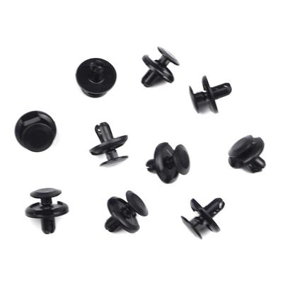 ECF2349 10 Pieces Fender Splash Shield Push Type Retainer, Black for Fiat 71741883, Suzuki 09409 07332 000; Toyota: 90467 09164
