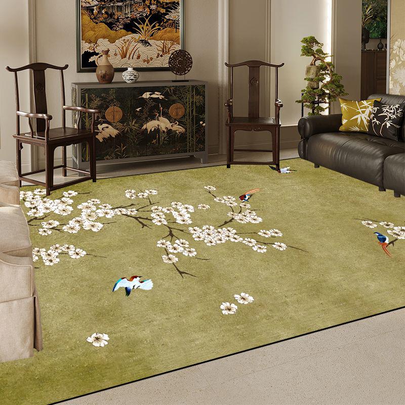 Luxury Chinese Style Large Living Room Carpet 3D Printing Decoration Home Coffee Tables Mat Non-slip Washable Rugs for Bedroom