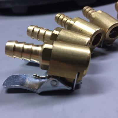 8mm 6mm Reifenventilklemme Pumpendüse Klemme Auto LKW Luftfutter Aufblaspumpenadapter Gewindeanschluss Schlauchzubehör