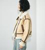 Giacca Corta in Finta Montone Alpha Industries TA7199 da Donna B-3 TA7199-045 BEIGE/VANIGLIA