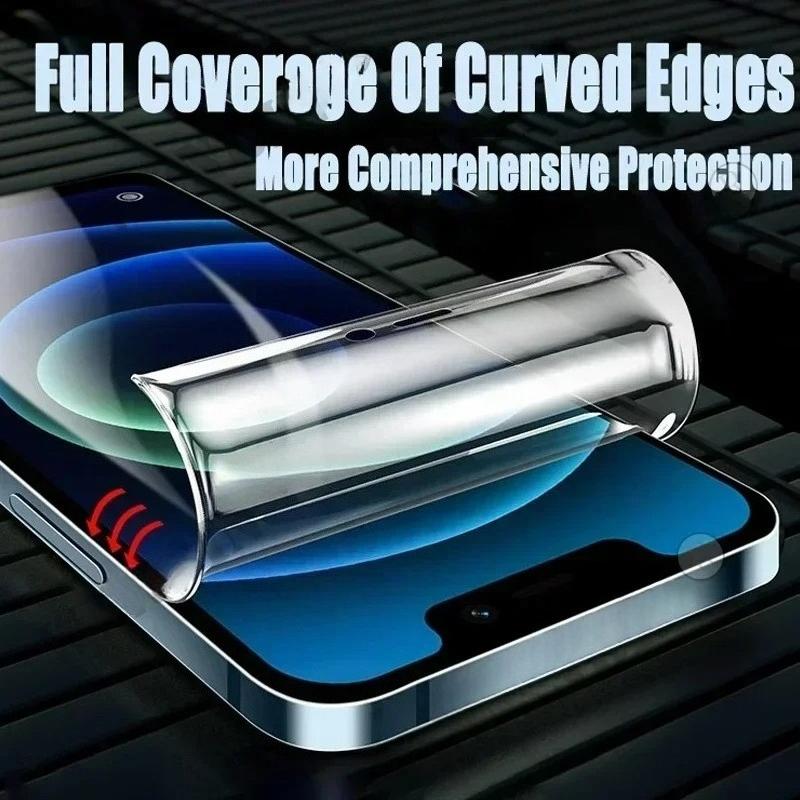 5Pcs Hydrogel Film For Samsung S25 S24 S23 S22 Ultra Plus S24 FE Full Cover Screen Protector For Samsung A56 A55 A36 A35 A26 A16