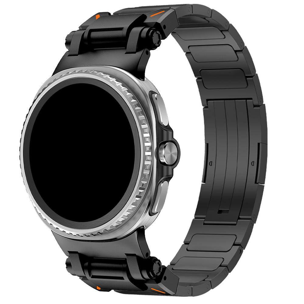 

Металевий ремінець з титану для Samsung Galaxy Watch 8 Classic 46мм 8 40мм 44мм Розкішний браслет для SAMSUNG galaxy ultra 2025 47мм Ремінець Galaxy Ultra 2025 чорний