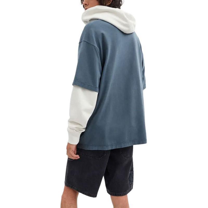 Coach Cotton Dyed T-Shirt Men Tops Navy-Blue CU463-B5H