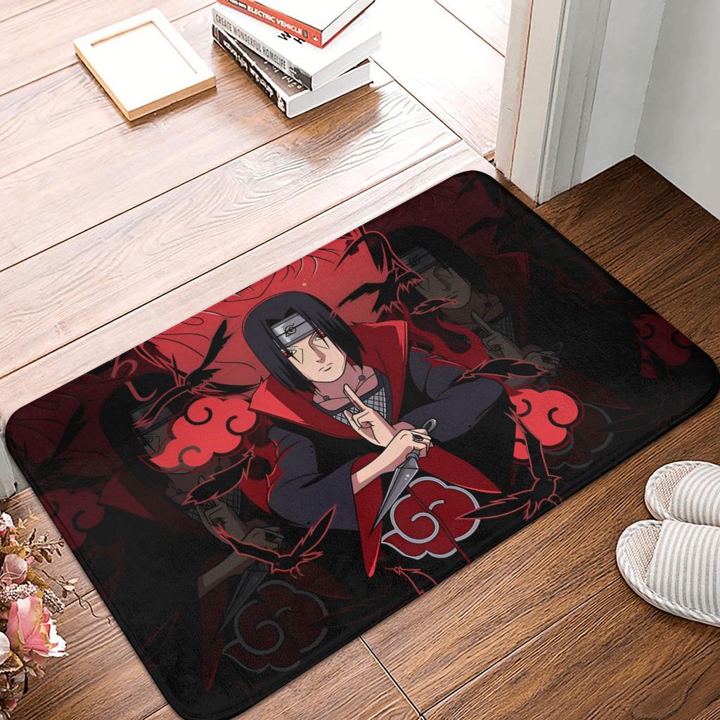 Itachi Uchiha Narutos Anime Doormat Non-Slip Entrance Bathroom Kitchen Floor Door Mats Garden Rug Carpet Footpad