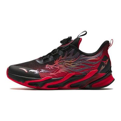 Childrens Red Flame Round Toe Comfortable Non-Slip Low-Top Running Shoes Kids Sneaker 312415511H-5
