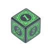 10pcs/Pack Acrylic D6 Carved Pattern Dice 6-Sides Accessories Polyhedron Colorful Dice Digital Game Dice Cubes