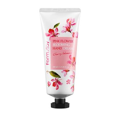 Creme para Mãos Flor Rosa Desabrochando Flor de Cerejeira