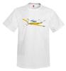Airplane T-Shirt (Yellow/Black) AIR2552FEJ35-YB1 - Personalized with Your N#