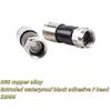 5/10/20Pcs Waterproof Straight Antenna Cable Adapters Rg6 F-Type Coaxial Compression Connectors For Satellite & Cable Tv
