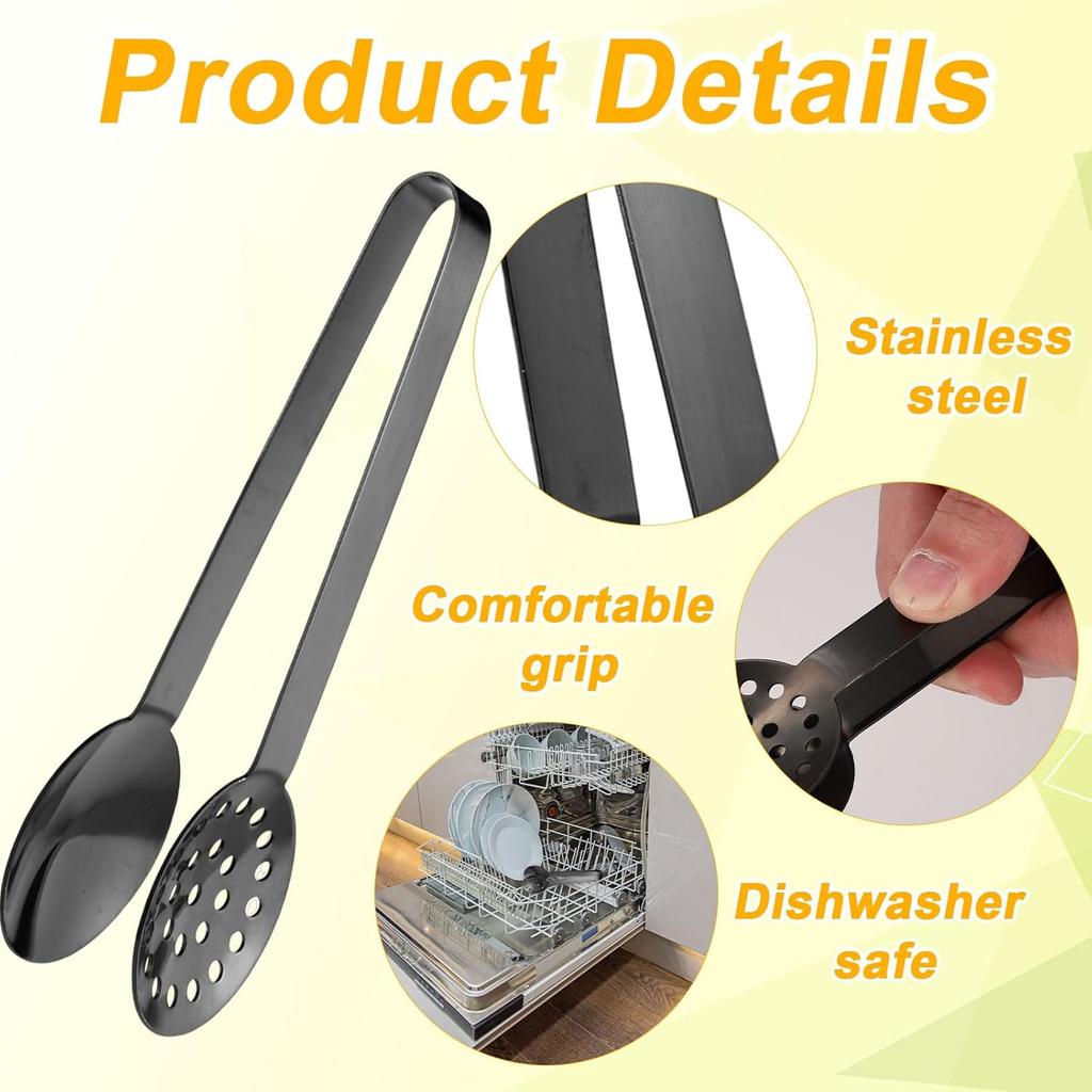 2pcs Tea Bag Squeezer Tongs, Stainless Steel Tea Bag Dispenser Gripper Picker Accessories Premium Teabag Filter Spoon Strainers Clip for Tea Drinkers