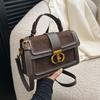 Popular New Retro Portable Small Square Bag, High-end Texture Niche Design, Light Luxury Shoulder Bag