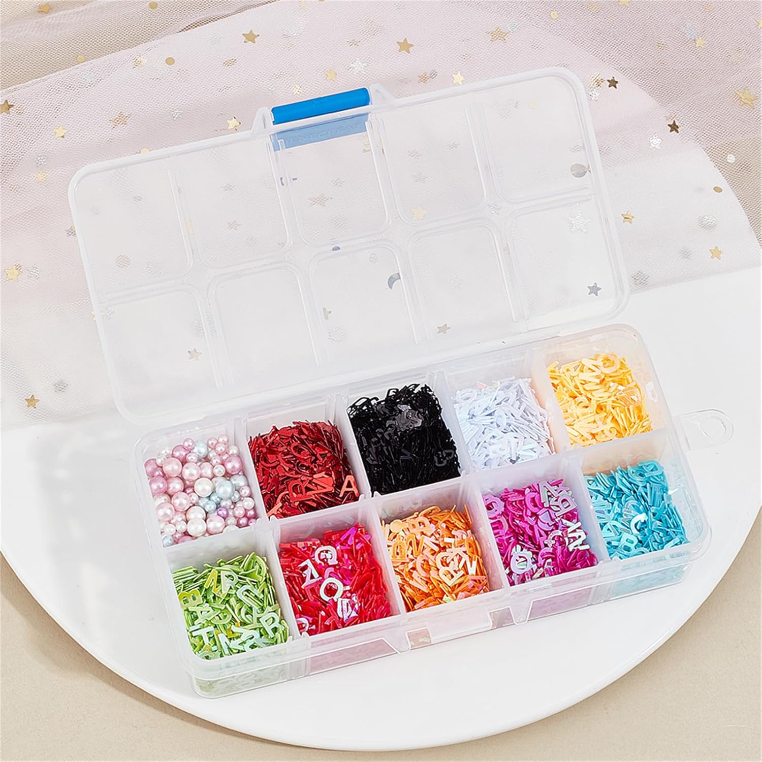 OLYCRAFT 140 г Блестки Наполнители из смолы Буквы Блестящие Буквы Блестки Шармы из смолы Хлопья Пластиковые бусины ABS Наполнители для смолы Блестки для ногтей