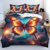 Duvet cover set Butterfly series 3D digital printing single double quilt set three-piece set