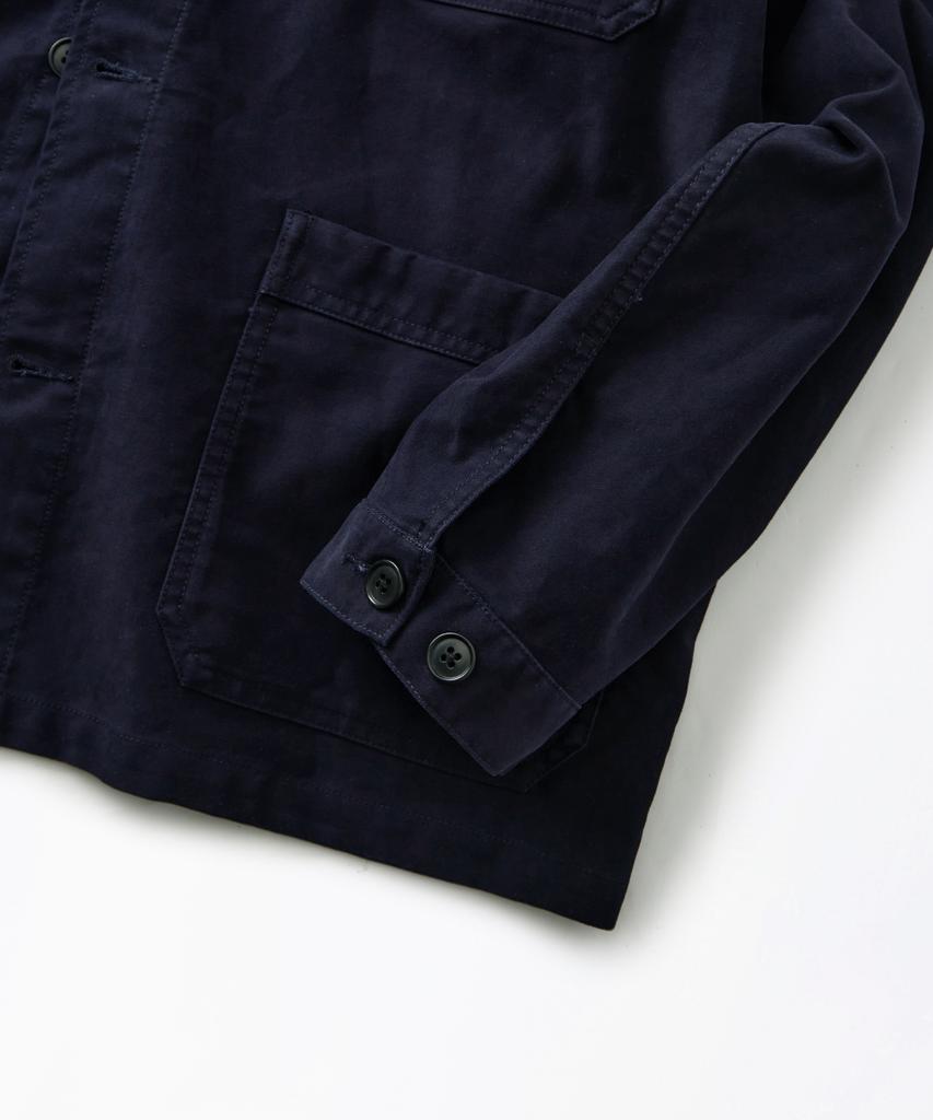 OUTSTANDING [Mut Lab] Moleskin French Work Jacket_D.Navy