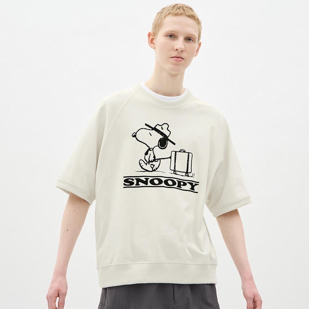 

Футболка GU by Uniqlo Sweat Tee с рукавом 5 минут Peanuts 1