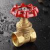 Genuine AMECO Brass Gate Valve for Cold/Hot Water - Thickened, High-Temperature Threaded Design.