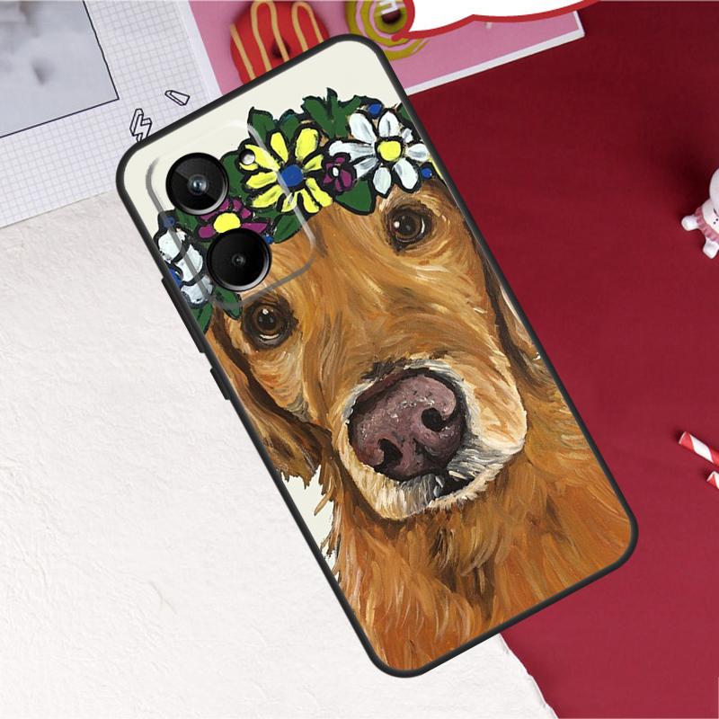 Golden Retriever Dog Case For Realme 10 Pro Plus 8 9 C35 C31 C30 C11 C15 C21Y C25Y GT Neo 3T 2T GT Neo 5 Cover