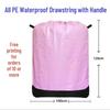 Waterproof Drawstring Bag with Handles - Thick, Wear-Resistant Storage for Moving or Transit