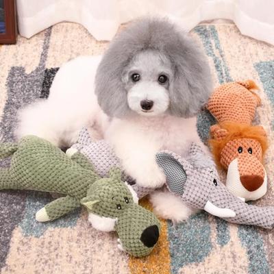 Pet Dog Toy for Large Dogs Cute Plush Squeak Stuffed Toys Fleece Durable Chewing Cute Soft Toy Pet Molar Toy Dog Accessories