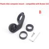 Bicycle Computer Mount Holder Plastic Mtb Mountain Bike Handlebar Odometer Stopwatch Rack Garmin Bryton Wahoo Road Cycling Parts