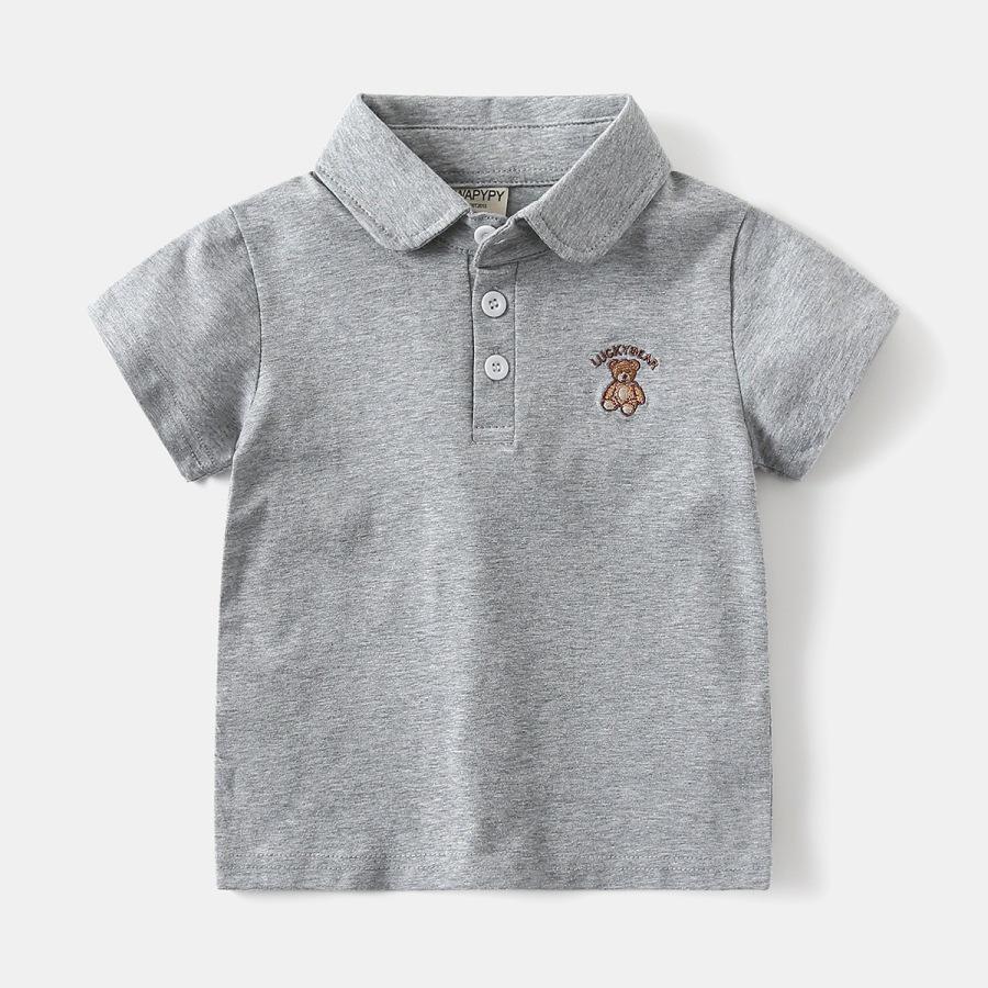 Boys' 2026 Summer Short-Sleeve Polo - Stylish Baby & Toddler Collared T-Shirt