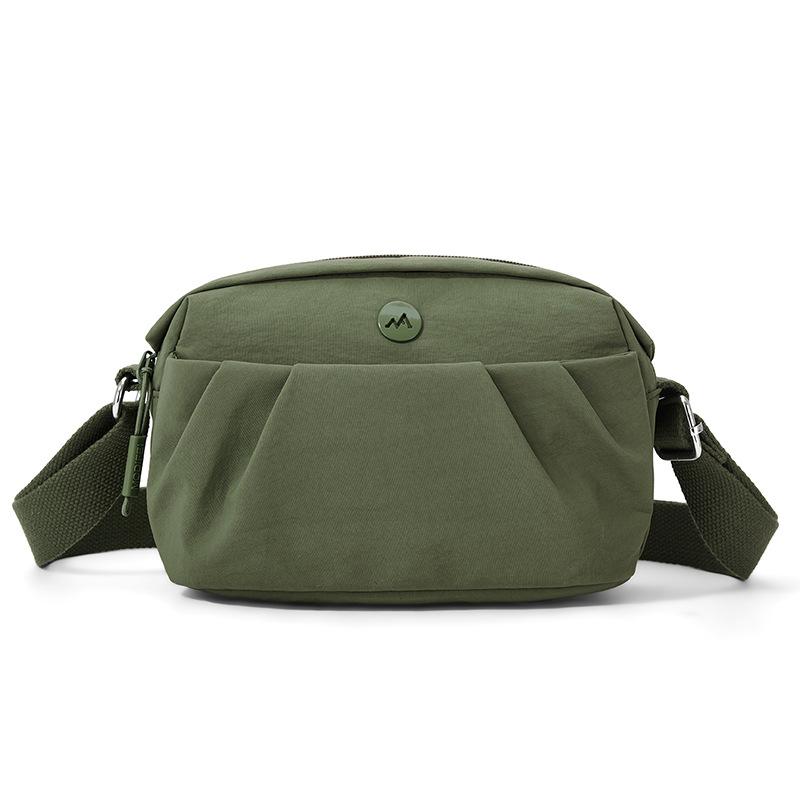 Leichte Nylon-Tasche Damen Schultertasche Crossbody-Tasche Mehrschichtige Handy-Tasche