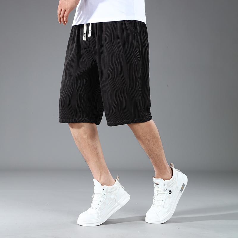 Plus Size 4XL-11XL Summer Oversize Black Shorts for Men Elastic Waist Casual Shorts Summer Clothes