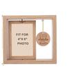 Wooden Photo Frame Postcard Photo Solid Wood Photo Frame Rotatable Desktop Ornament Pet Commemorative Photo Frame