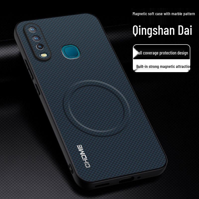 

Vivo Y3 Case: Full Coverage Anti-drop Protective Cover with Magnetic Buckle and Stylish Texture. vivo Y3