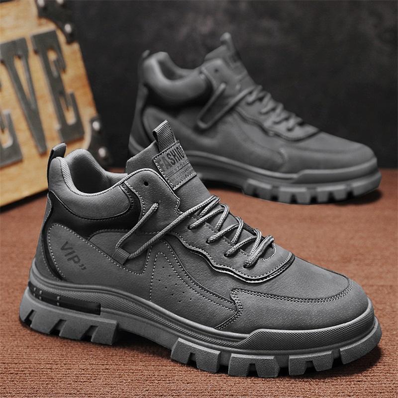 Men's casual boots soft sole anti slip Four Seasons work outdoor boots student sports boots fashion youth versatile trendy boots
