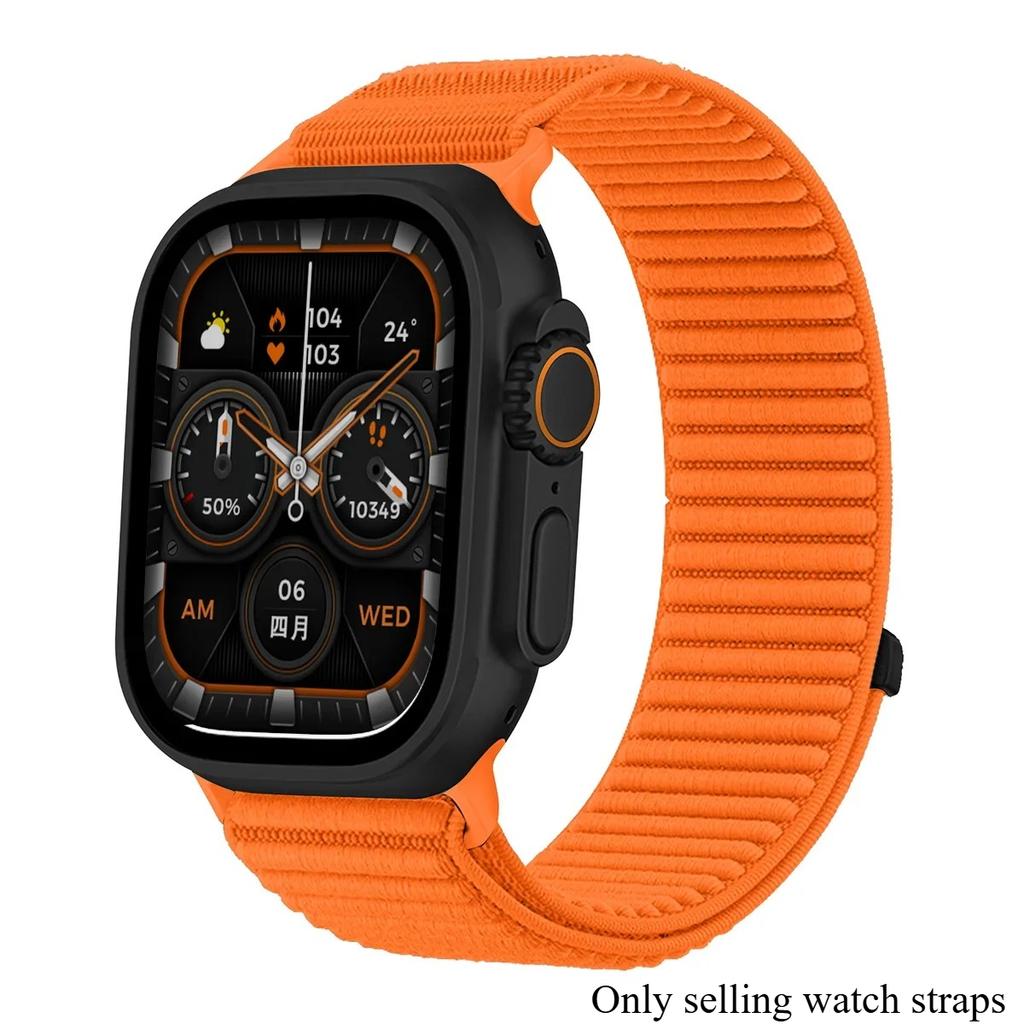 Nylon Sport Strap For Apple Watch Band Ultra3 49mm 46mm 45mm 44mm 41mm 42mm Bracelet iWatch 38 40mm 11 10 9 8 7 6 5 4 SE Braided