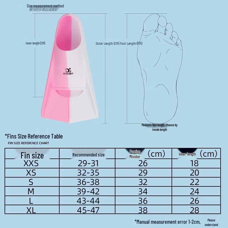 Jiehu Professional Swim & Dive Training Fins