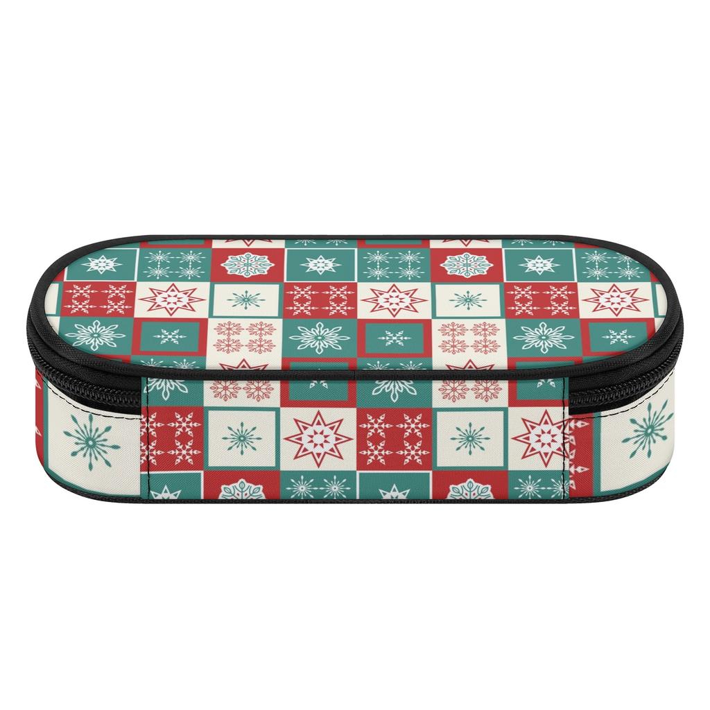 Pen Case Organized Storage 300D Polyester Smooth Zipper with Main Pocket Mesh Layer and Removable Pen Divider for Daily School Use