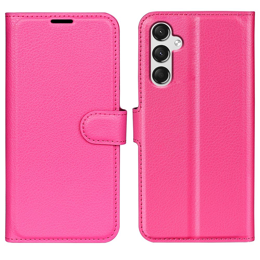 For Samsung Galaxy A25 5G (Global) (161.0 X 76.5 X 8.3mm) Case Slim-Fit Wallet Phone Shell Litchi Texture Leather Stand Cover