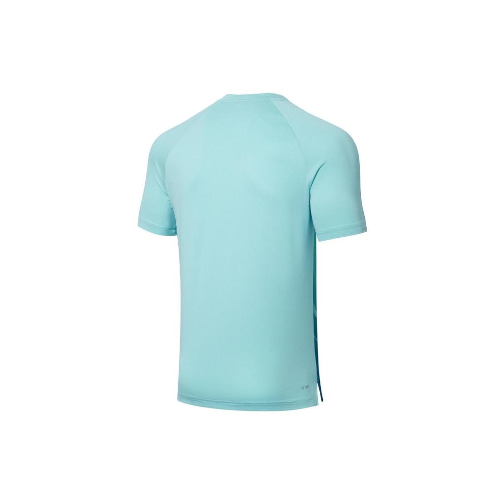 Li Ning Table Tennis Series Logo V-Neck Quick-Dry Short Sleeve T-Shirt Unisex Tops AAYT031-3