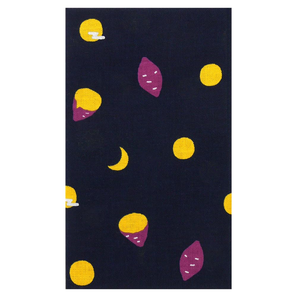 Hamamonyo Tenugui Moon and Sweet Potato (Cloth)