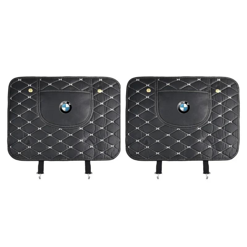 2025 Hot Car Anti-kick Pad Interior Pu Leather Auto Seat Back Protector Pads Anti Scratch For BMW M M3 M5 320 325 E28 E30 E34 E3