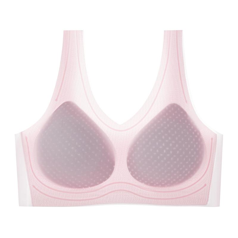 Womens Ultra Thin Seamless Back Beauty Push Up Comfortable Breathable Vest Bra
