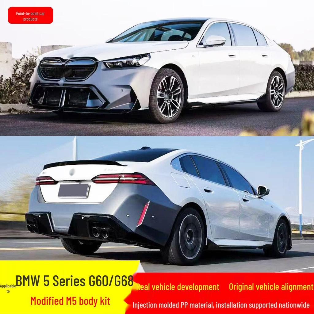 BMW 5 Series G60/G68 M5 Style Front & Rear Bumpers, Side Skirts, PP Material Body Kit