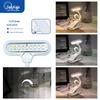 Compact USB-Rechargeable Clip-On Desk Lamp: 9-LED Eye Protection with Three-Color Display for Students