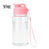 Travel Drink Container Sports Water Bottle, with Flip Lid And Lanyard, Portable Leak-proof PET Bottle for Commuting Cup, Lightweight Fitness Jug, Gym