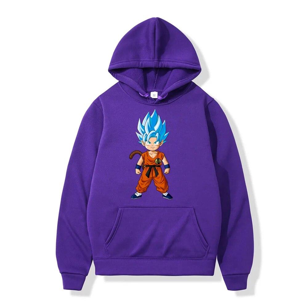 Japanese Anime Hoodie Unisex Women Dragon-ball Hip Hop Winter Fleece Hooded Unisex Harajuku Sweatshirts Clothes Male Dropshipping